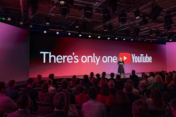 Debbie Weinstein on stage at YouTube Festival 2024