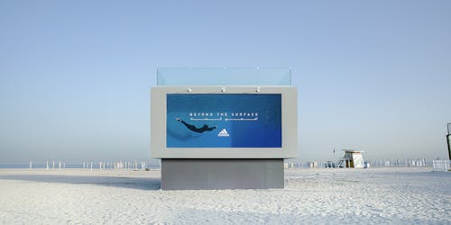 Adidas liquid billboard