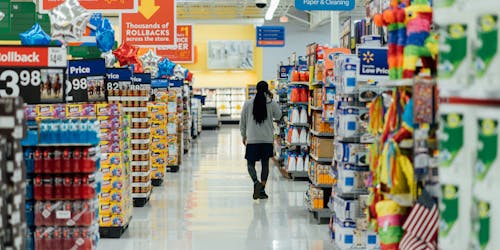 A supermarket aisle