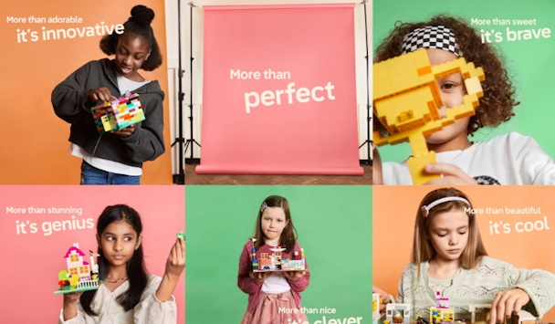 Young girls playing with Lego