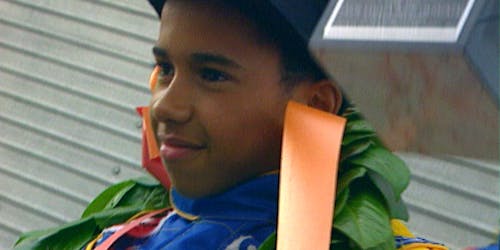 A young Lewis Hamilton