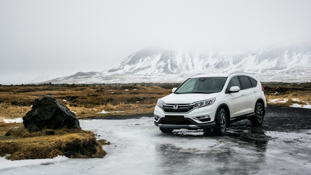 Vehicle in the snow