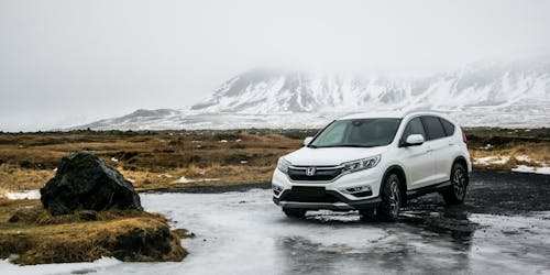 Vehicle in the snow