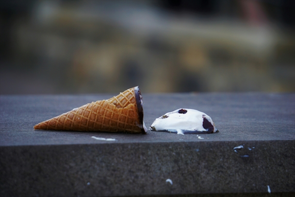 A dropped icecream