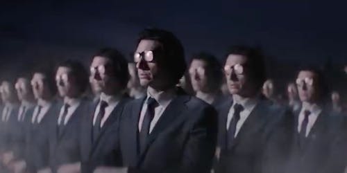 Adam Driver in Squarespace's 'singularity' advert