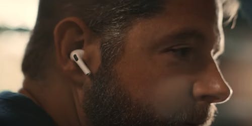 Man with AirPods in 