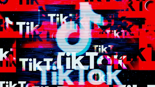 TikTok logo scrambled