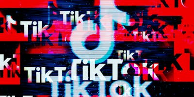 TikTok logo scrambled