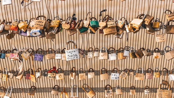 Personalized privacy (padlocks with names on)