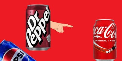 Dr Pepper issuing a challenge to Coca-Cola