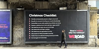 weroad billboard in shoreditch