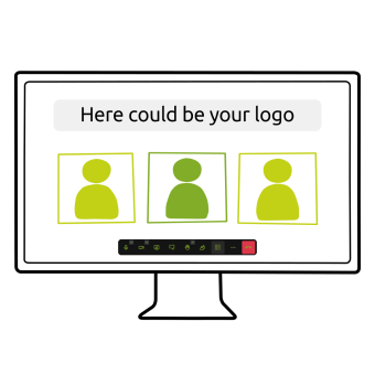 Mockup zu fairmeeting mit Branding